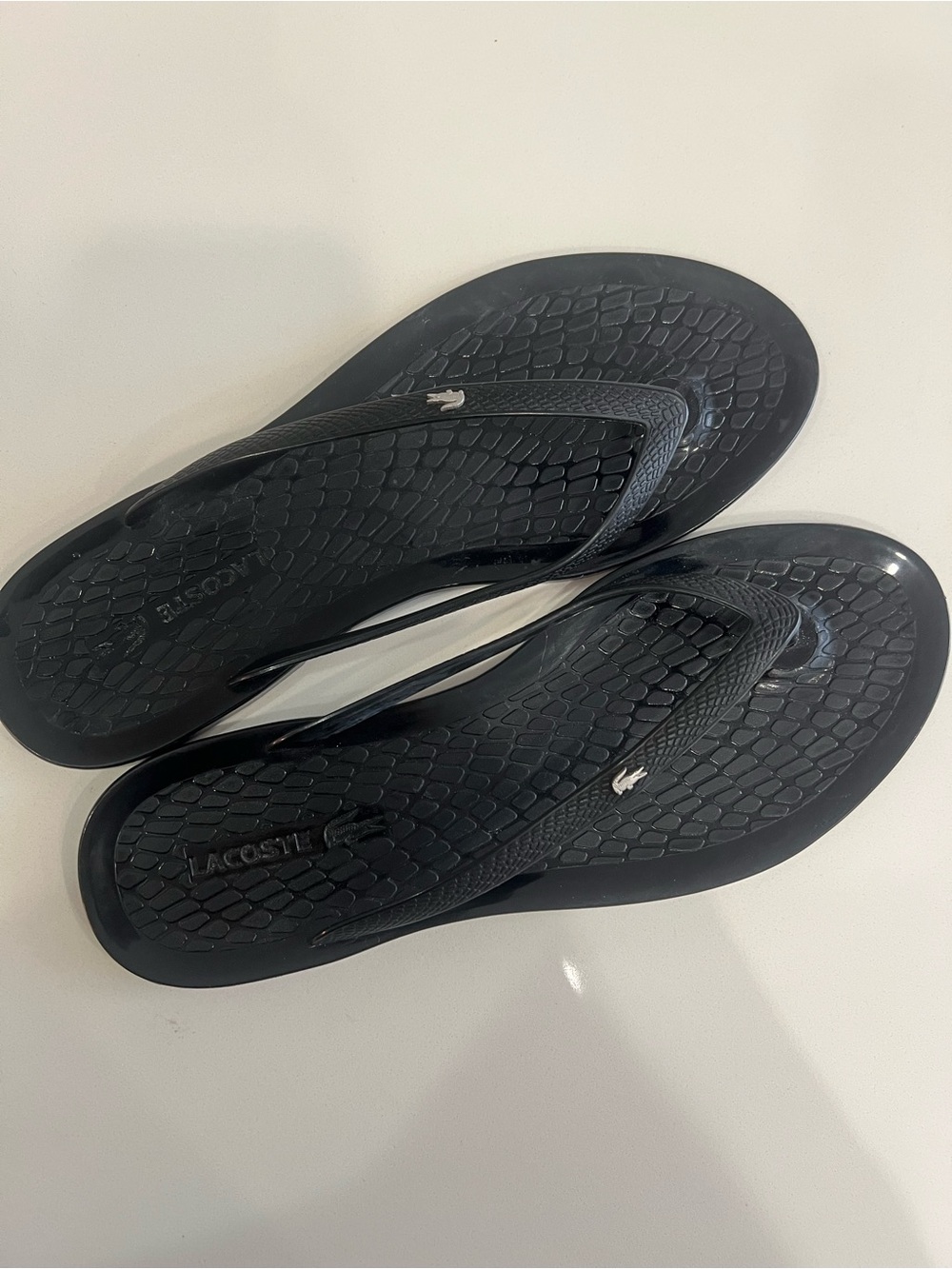 Lacoste Women’s Black Flip Flops